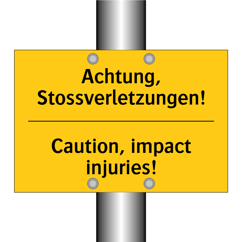 Achtung, Stossverletzungen! - Caution, impact injuries!