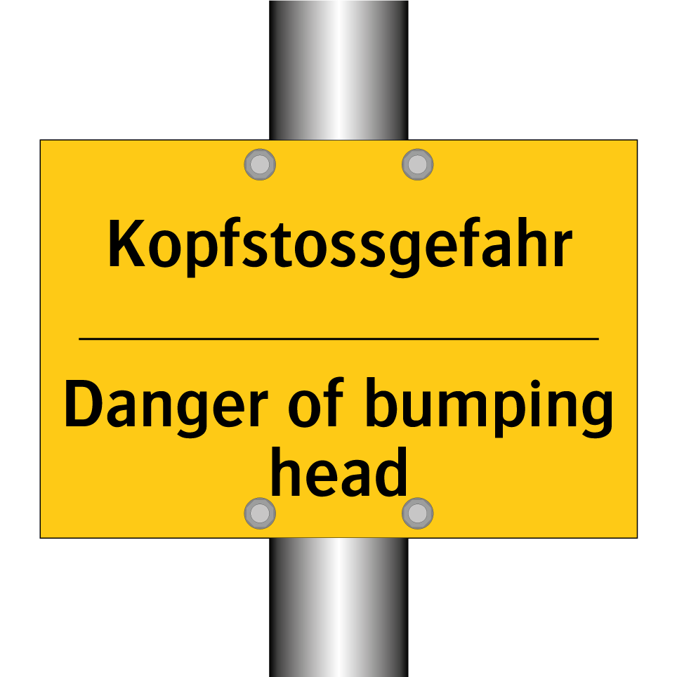 Kopfstossgefahr - Danger of bumping head