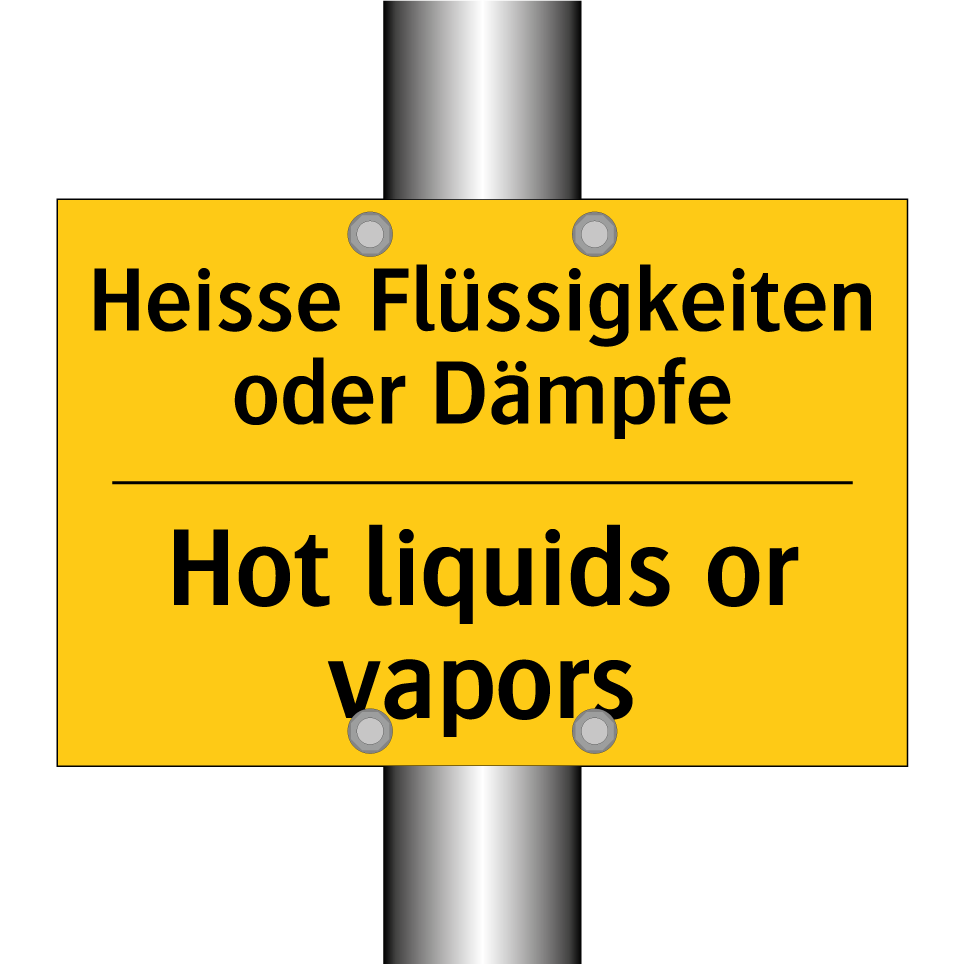 Heisse Flüssigkeiten oder Dämpfe /.../ - Hot liquids or vapors