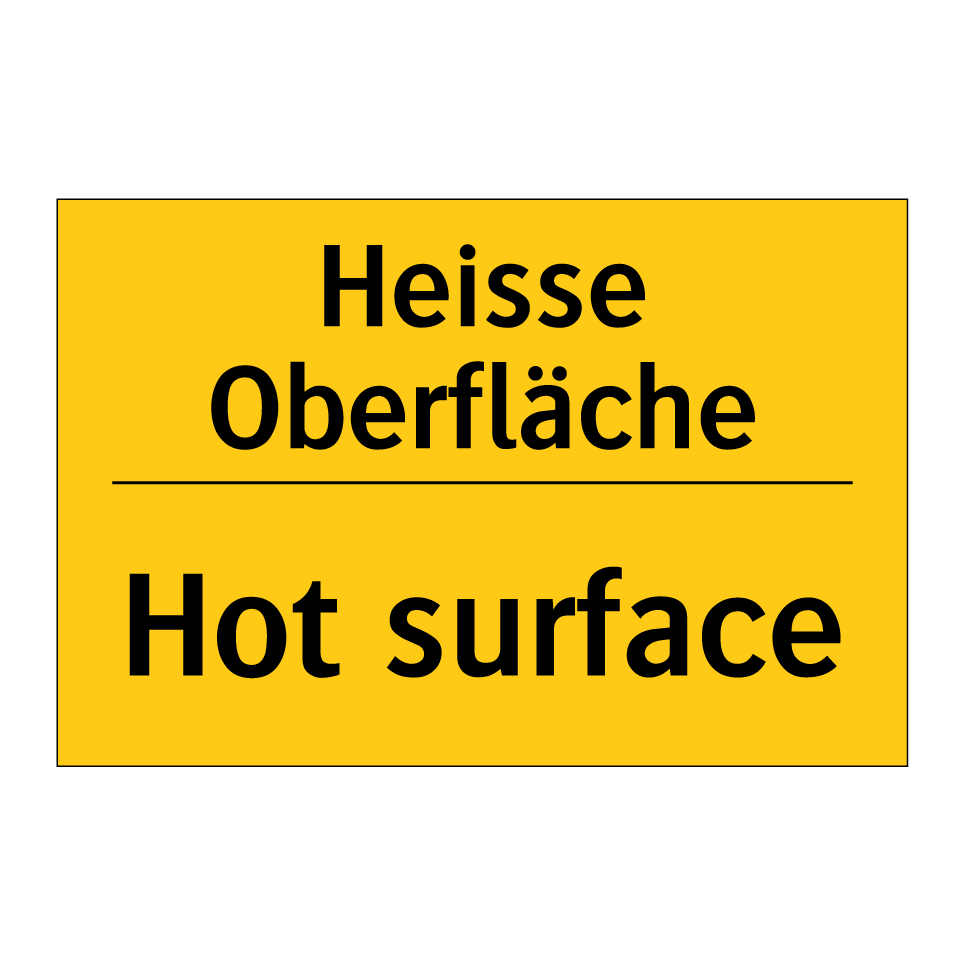 Heisse Oberfläche - Hot surface