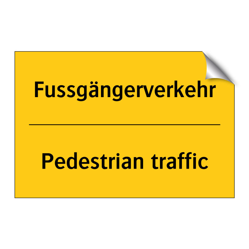 Fussgängerverkehr - Pedestrian traffic