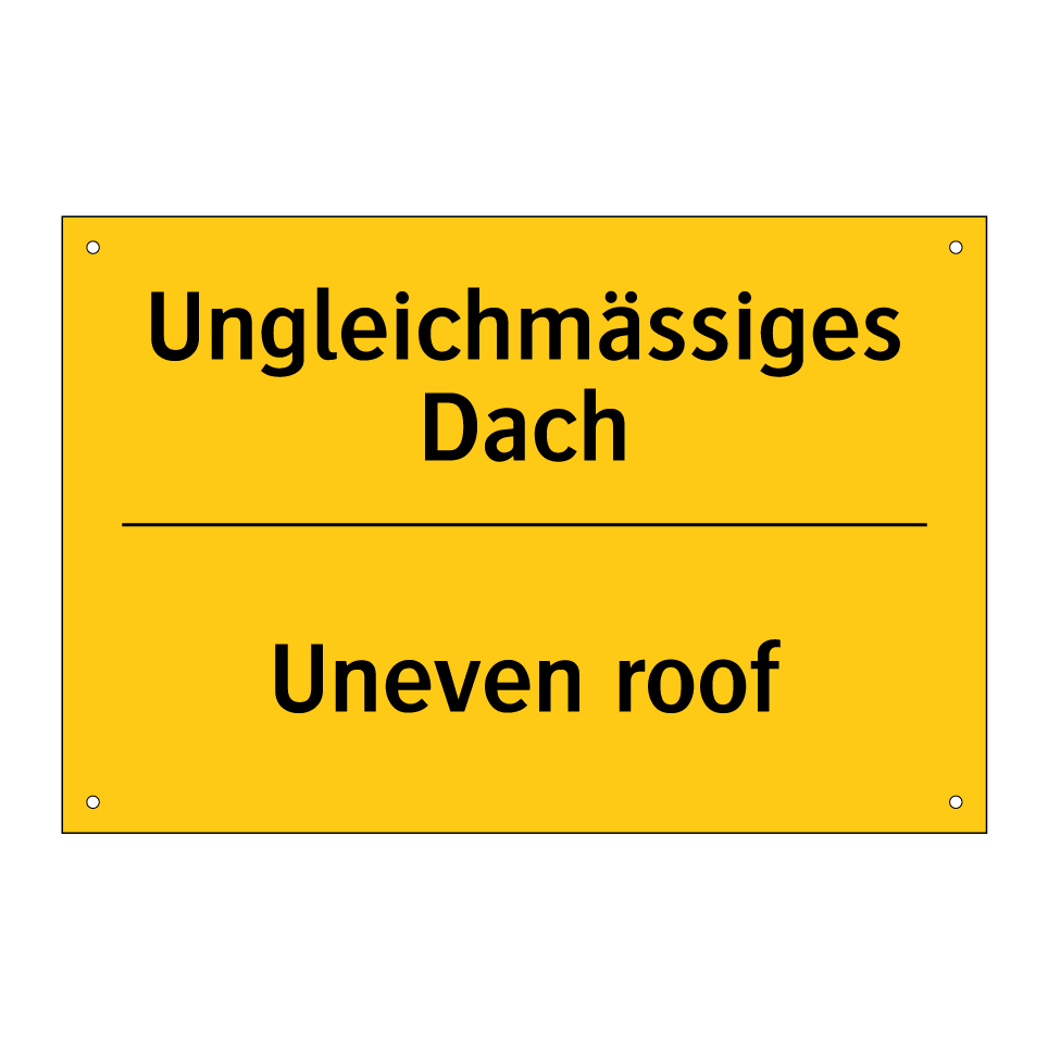 Ungleichmässiges Dach - Uneven roof