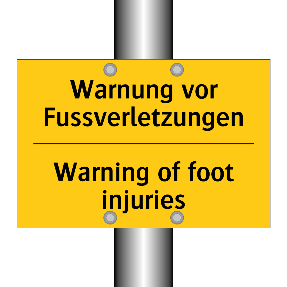 Warnung vor Fussverletzungen - Warning of foot injuries