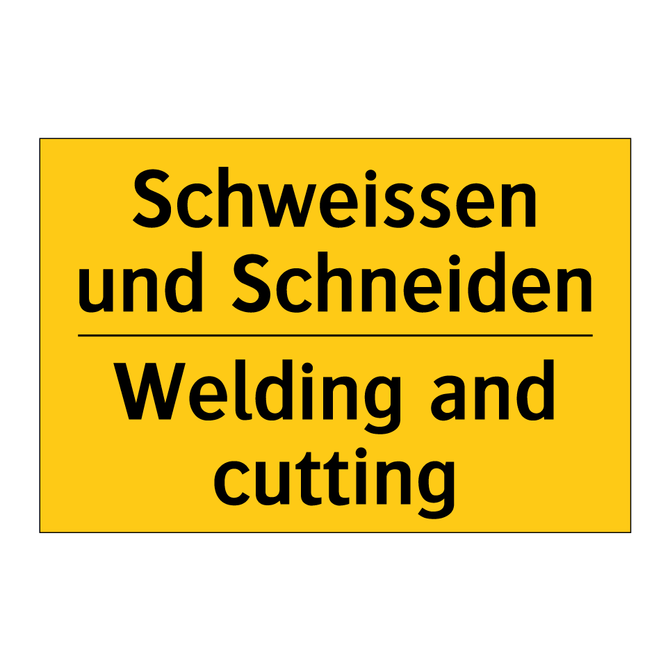 Schweissen und Schneiden - Welding and cutting