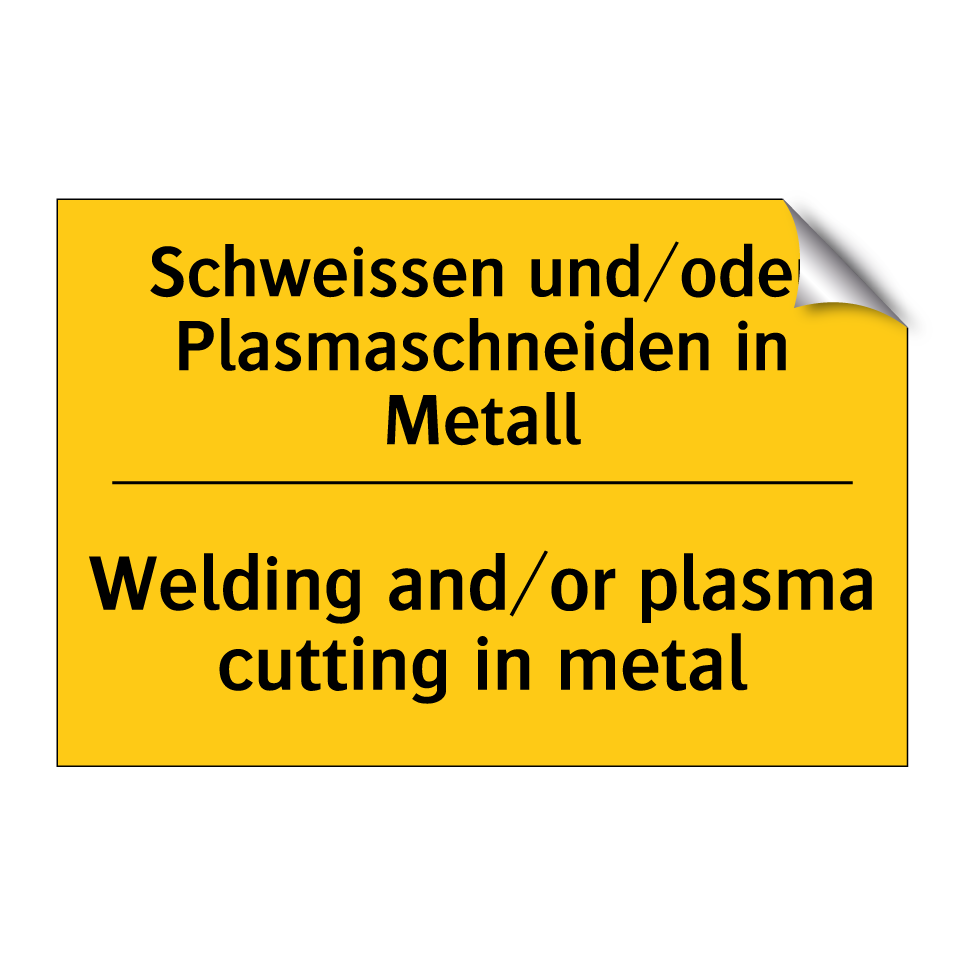 Schweissen und/oder Plasmaschneiden /.../ - Welding and/or plasma cutting /.../
