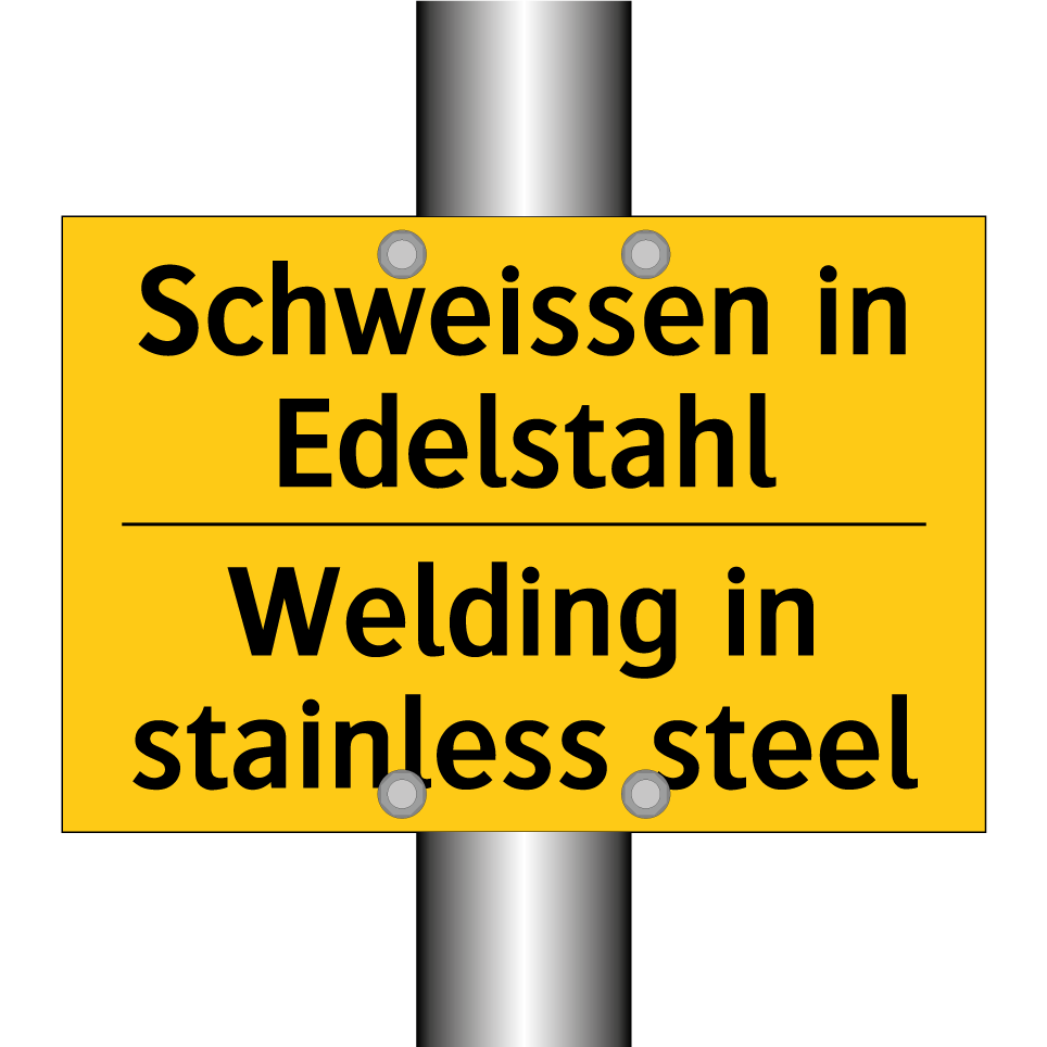 Schweissen in Edelstahl - Welding in stainless steel