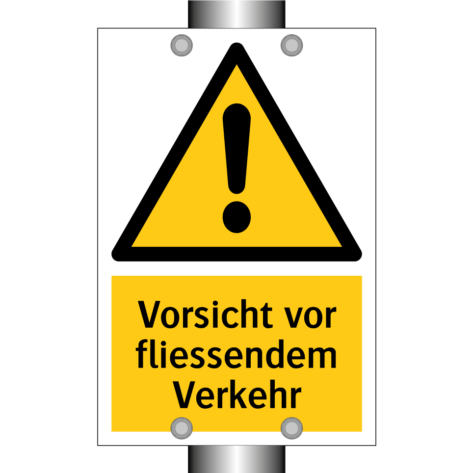 Vorsicht vor fliessendem Verkehr