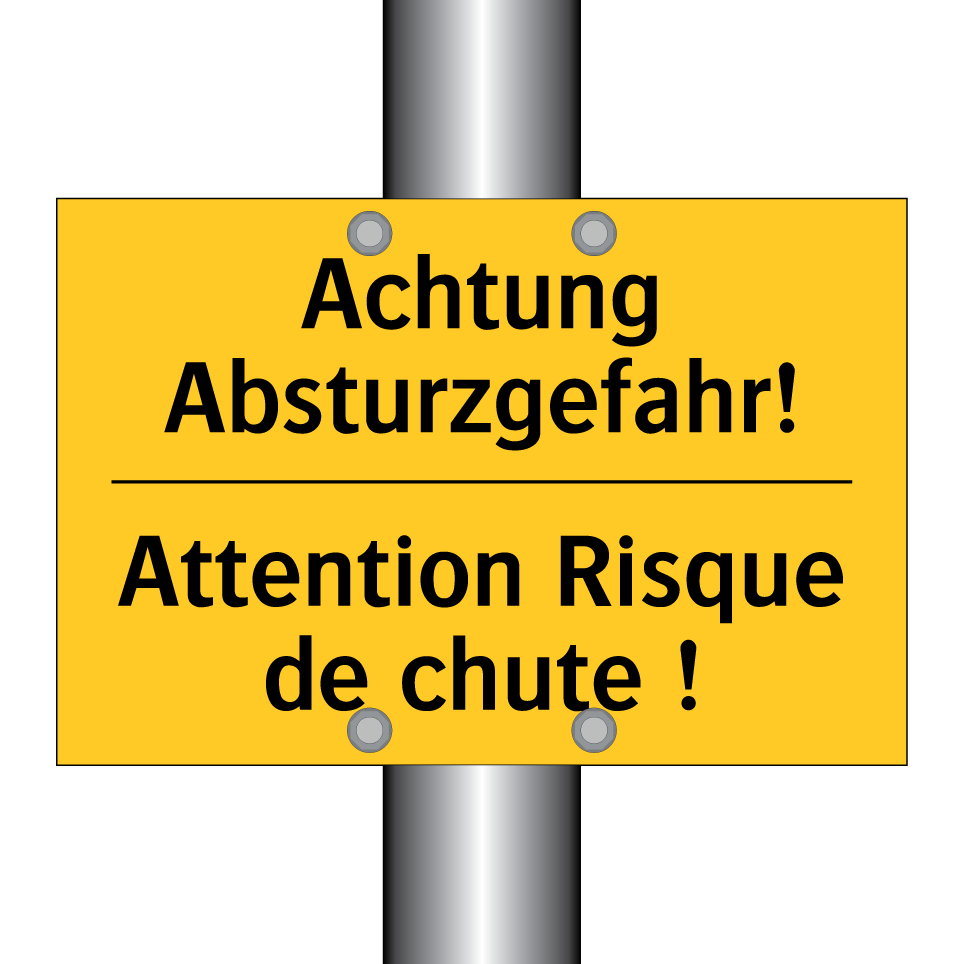 Achtung Absturzgefahr! - Attention Risque de chute !