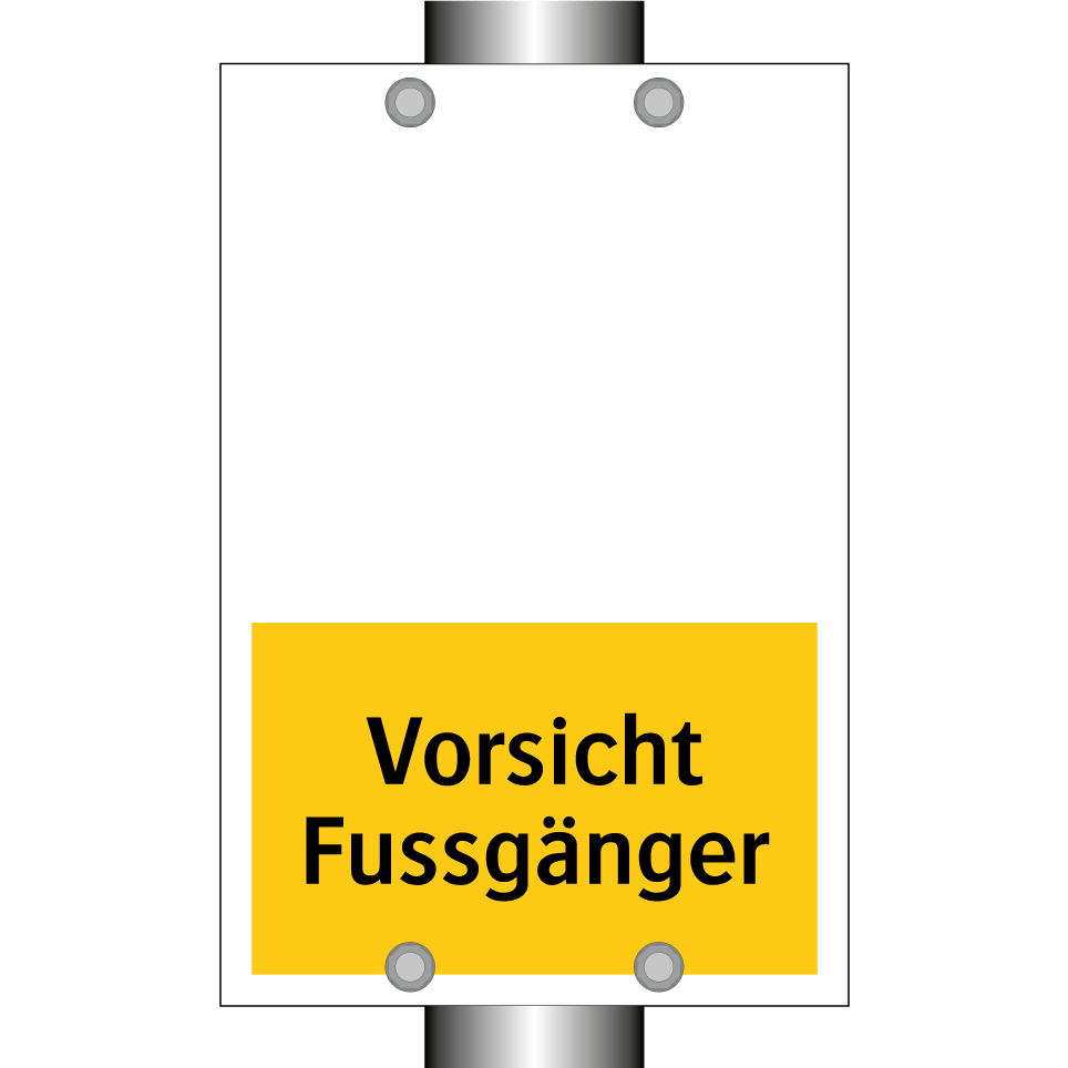 Vorsicht Fussgänger