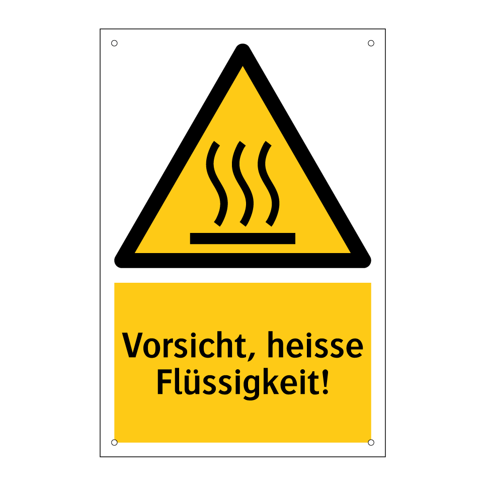 Vorsicht, heisse Flüssigkeit!