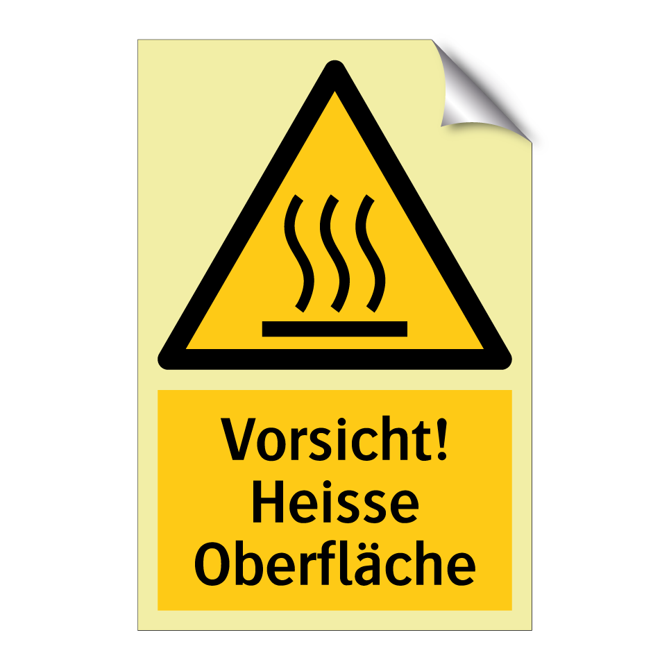 Vorsicht! Heisse Oberfläche