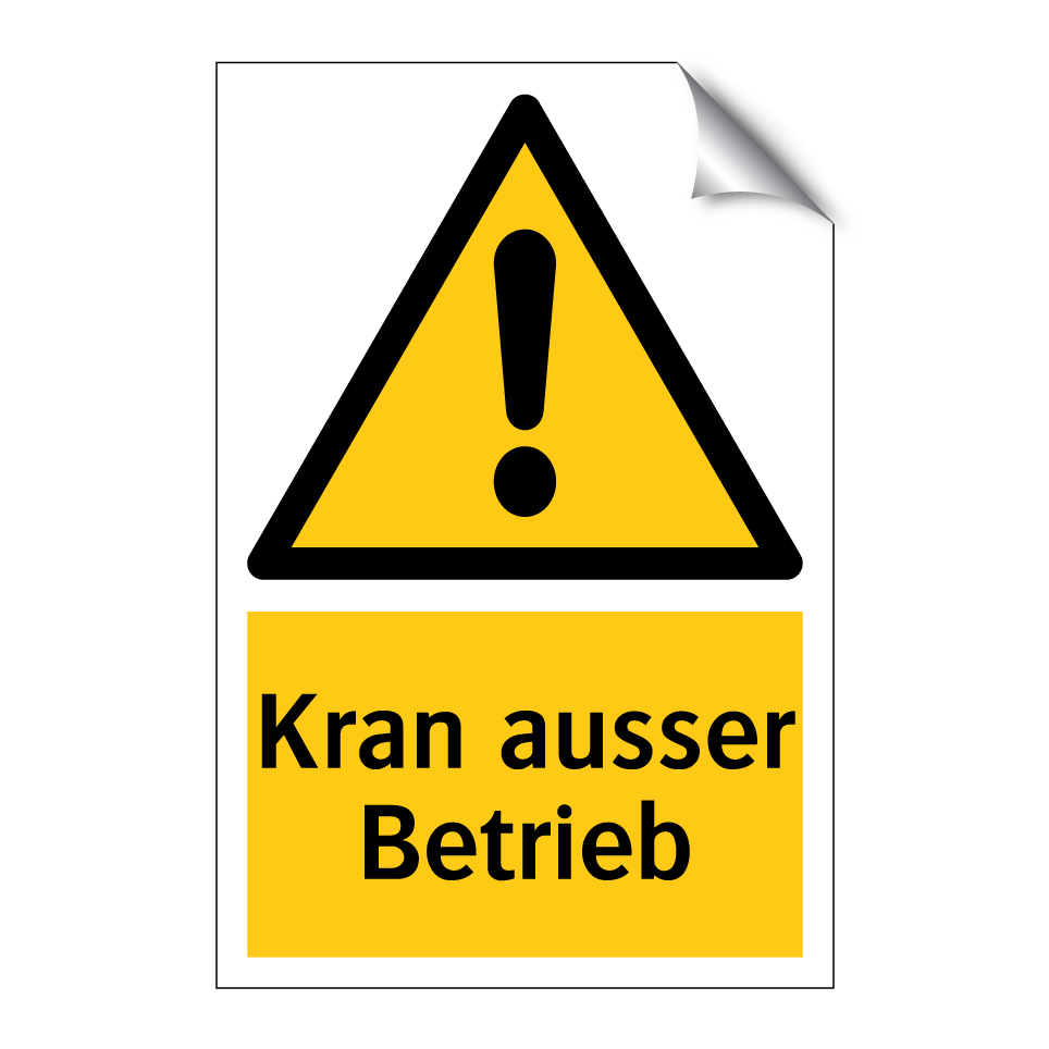 Kran ausser Betrieb