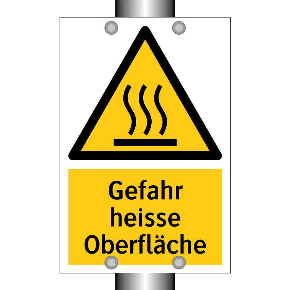 Gefahr heisse Oberfläche