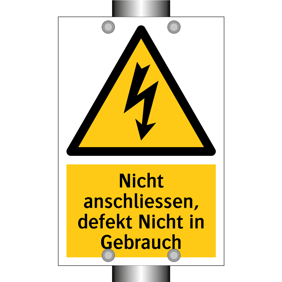 Nicht anschliessen, defekt Nicht in Gebrauch