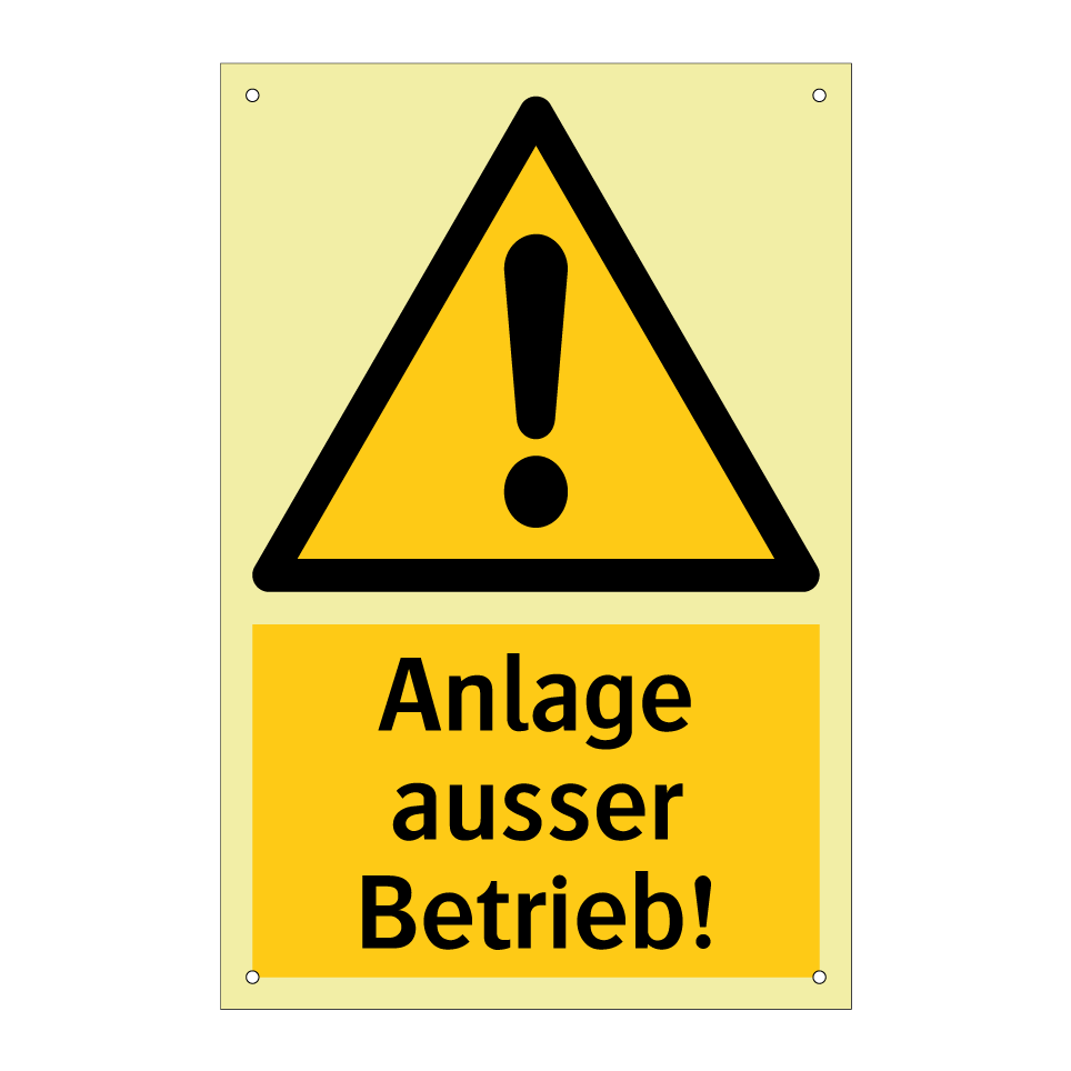 Anlage ausser Betrieb!
