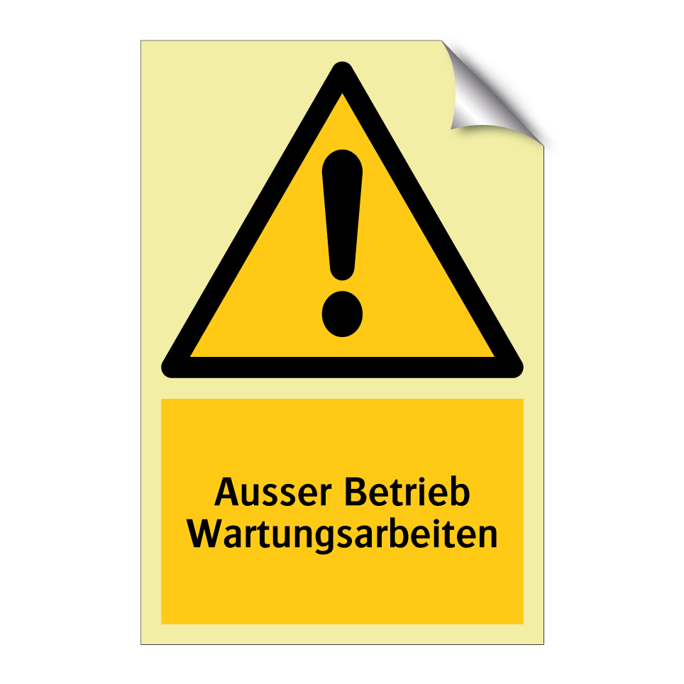 Ausser Betrieb Wartungsarbeiten