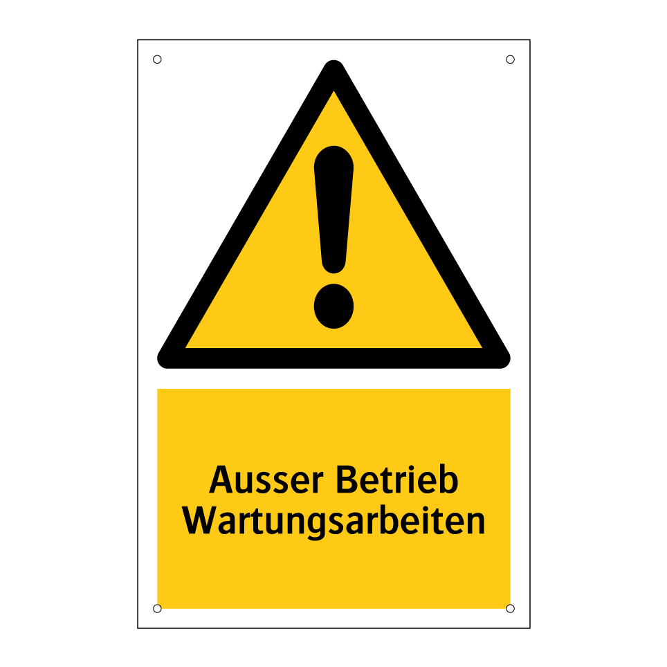 Ausser Betrieb Wartungsarbeiten