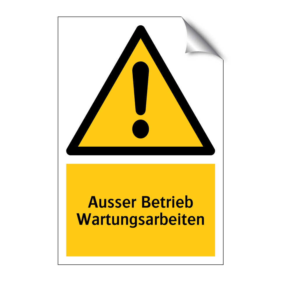 Ausser Betrieb Wartungsarbeiten