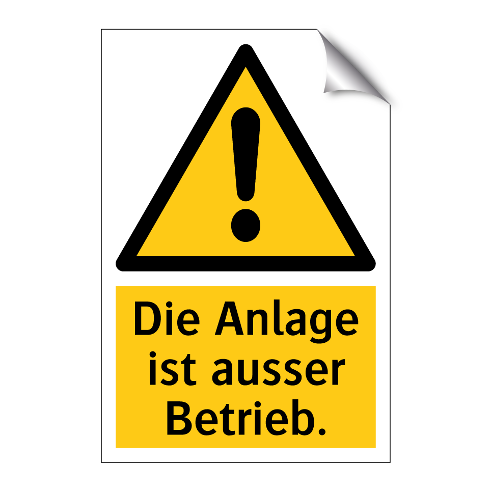 Die Anlage ist ausser Betrieb.