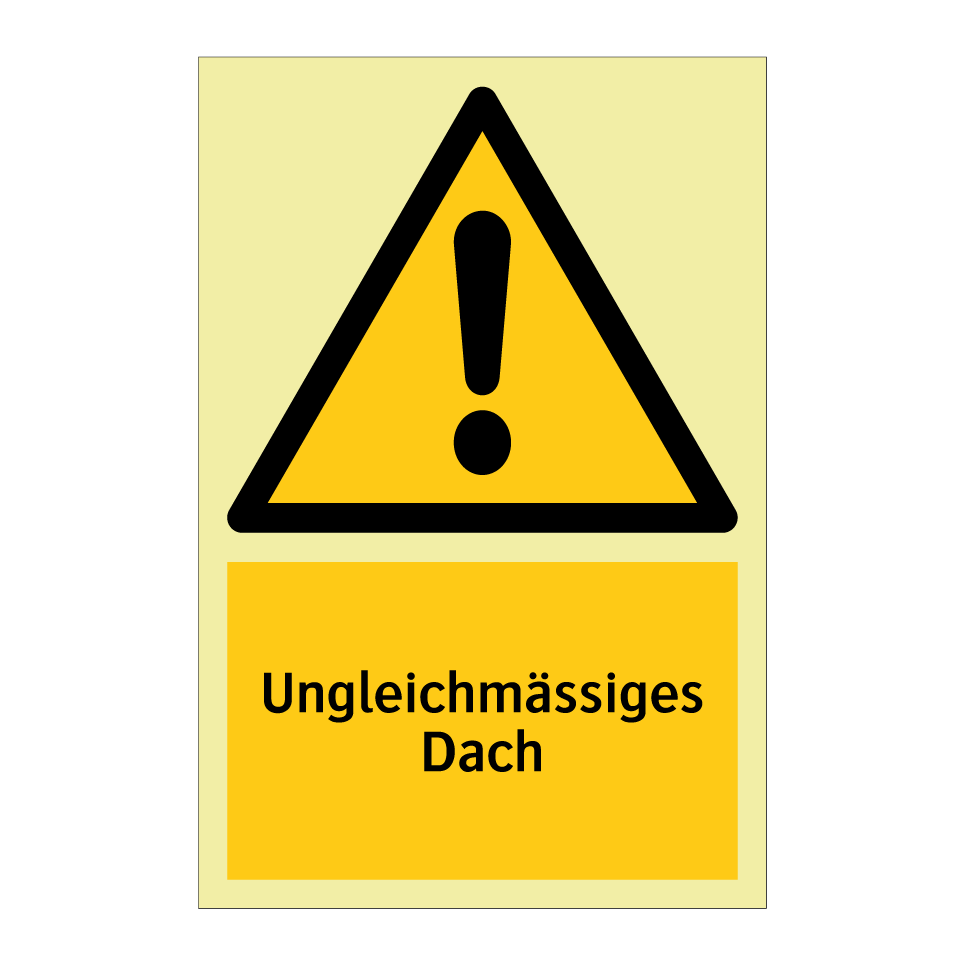 Ungleichmässiges Dach