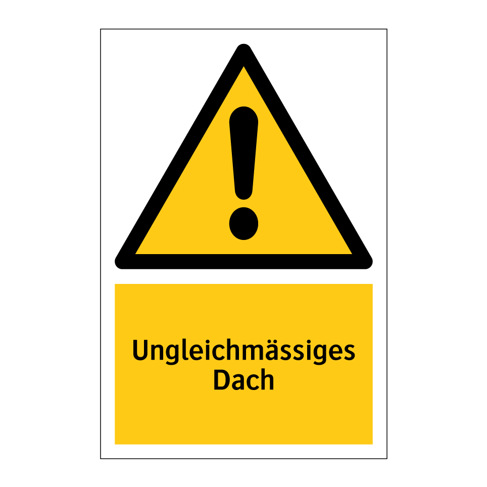 Ungleichmässiges Dach