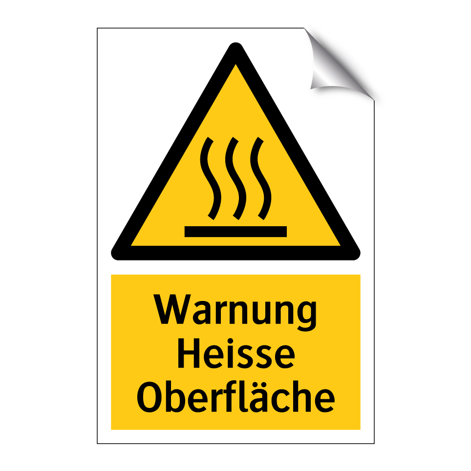 Warnung Heisse Oberfläche