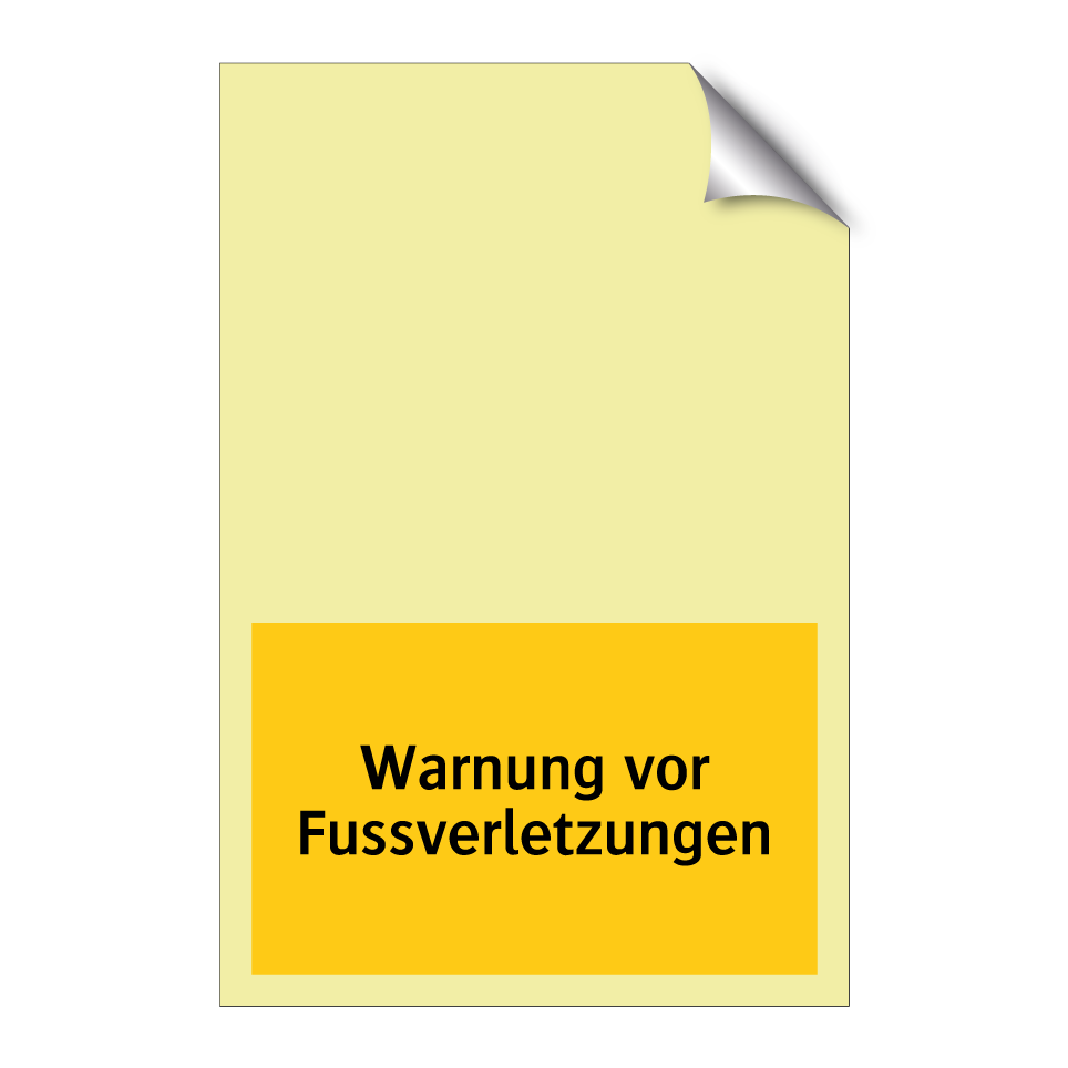 Warnung vor Fussverletzungen