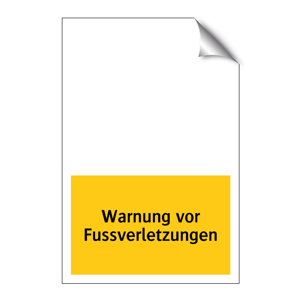 Warnung vor Fussverletzungen