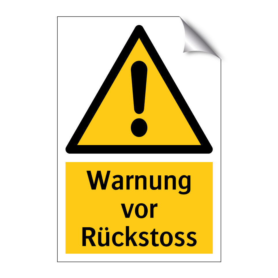 Warnung vor Rückstoss