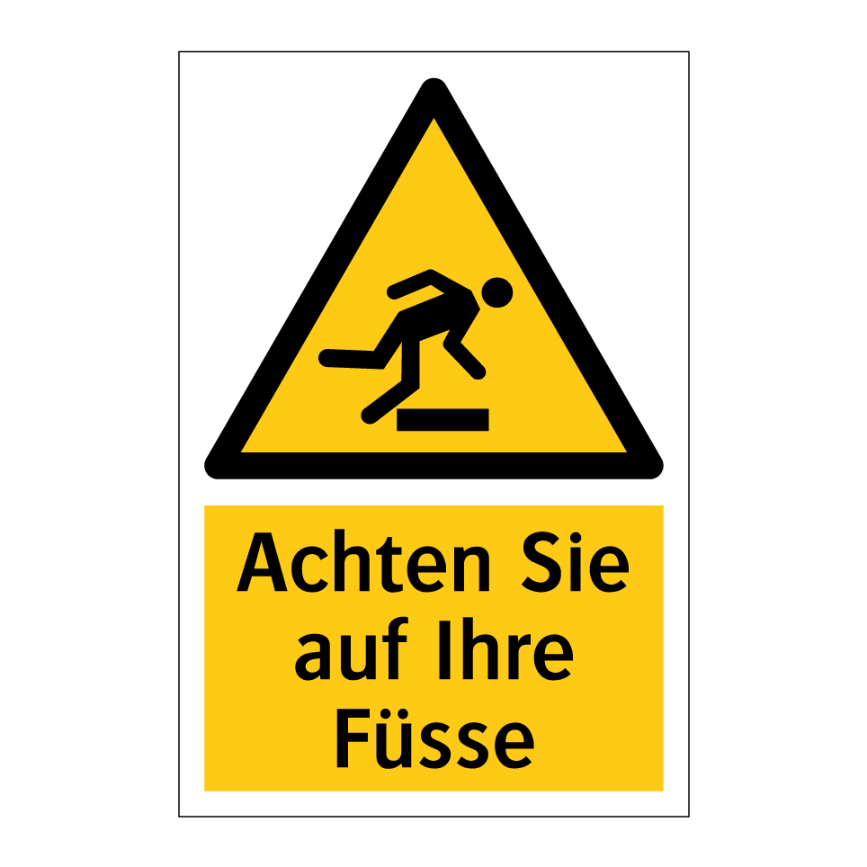 Achten Sie auf Ihre Füsse