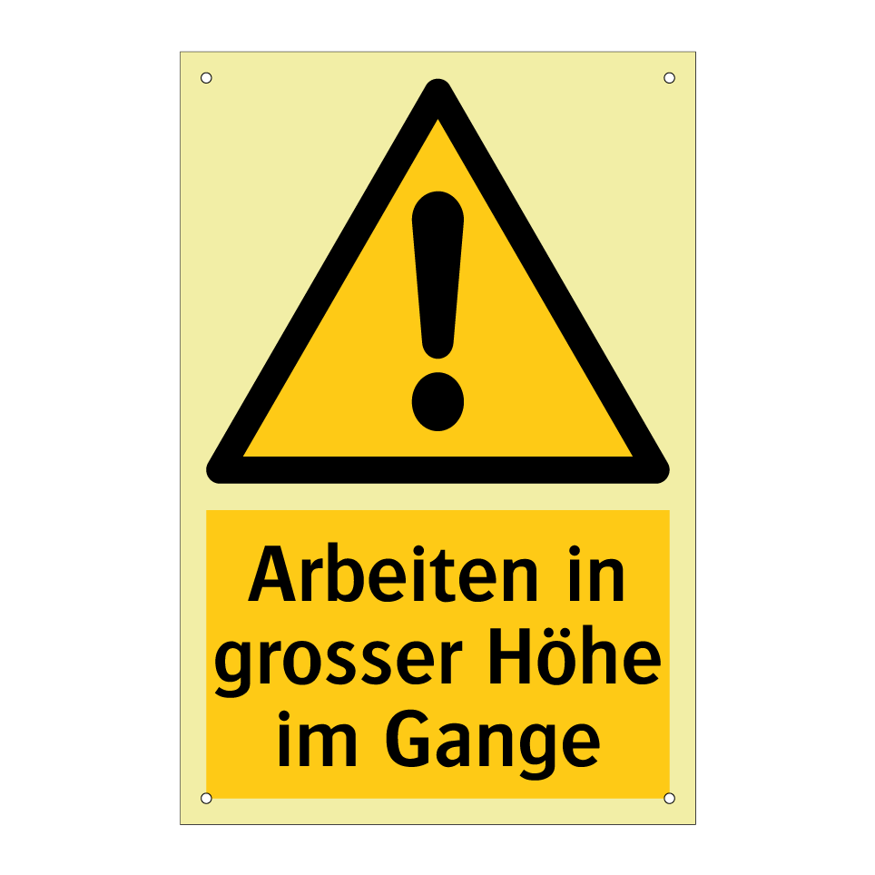 Arbeiten in grosser Höhe im Gange
