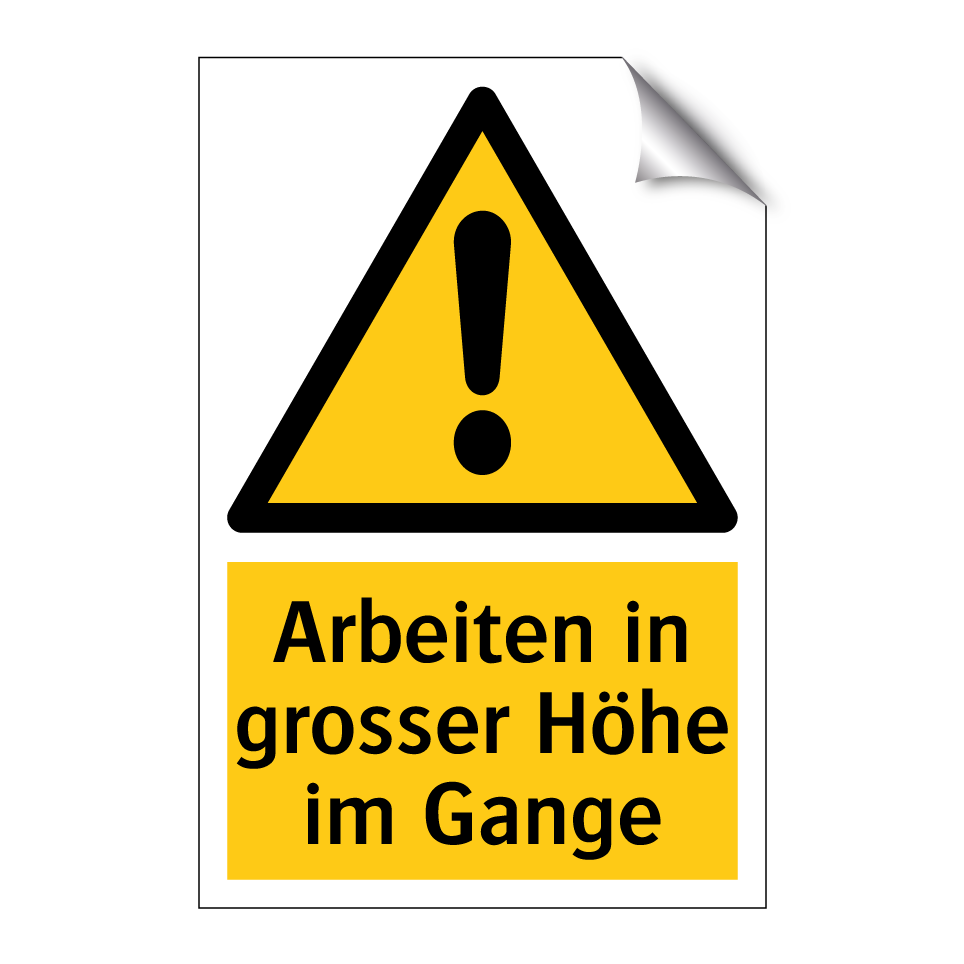 Arbeiten in grosser Höhe im Gange
