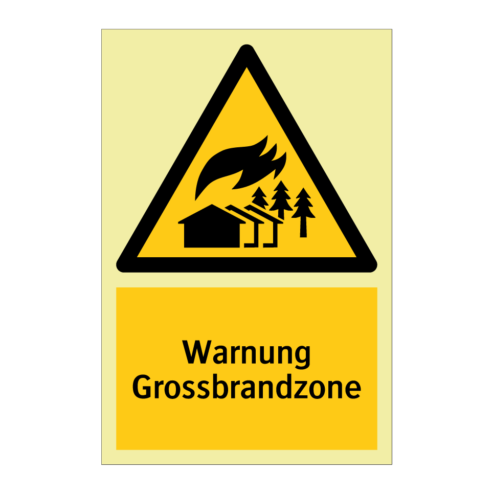 Warnung Grossbrandzone