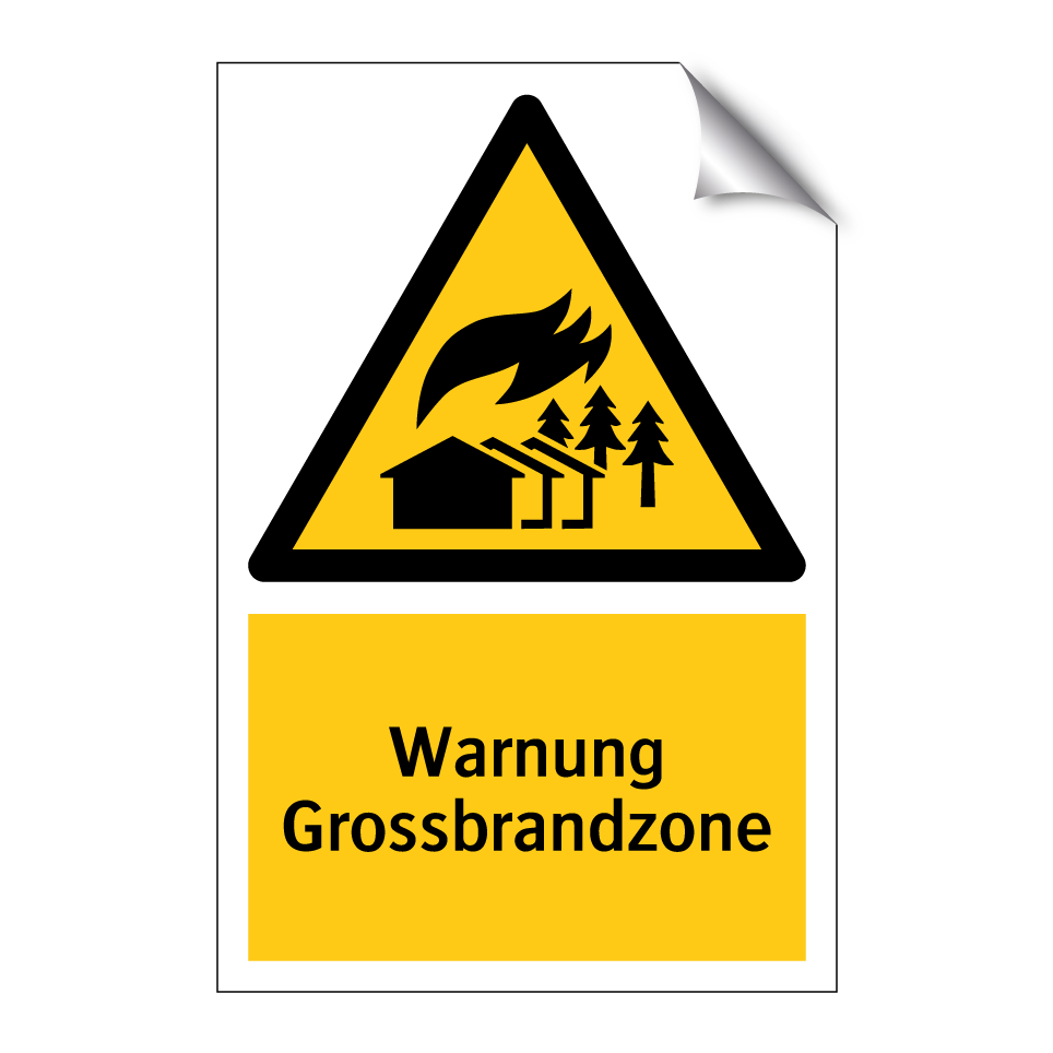 Warnung Grossbrandzone