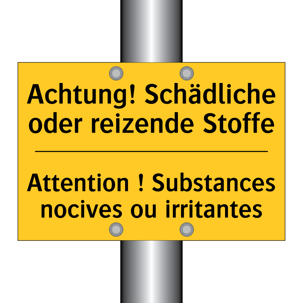 Achtung! Schädliche oder reizende /.../ - Attention ! Substances nocives /.../