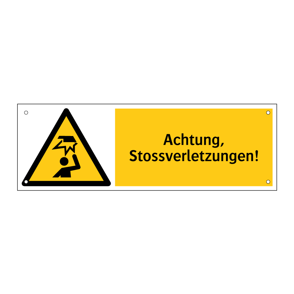 Achtung, Stossverletzungen!
