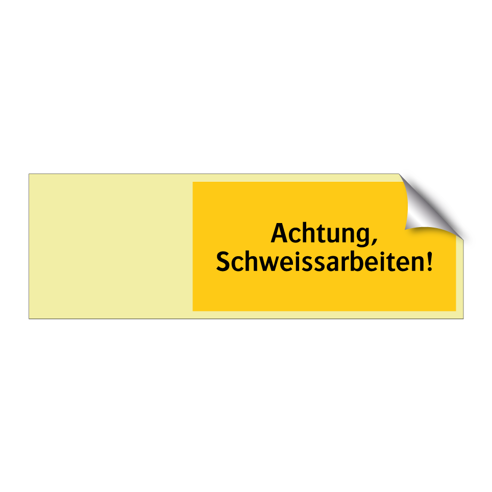 Achtung, Schweissarbeiten!