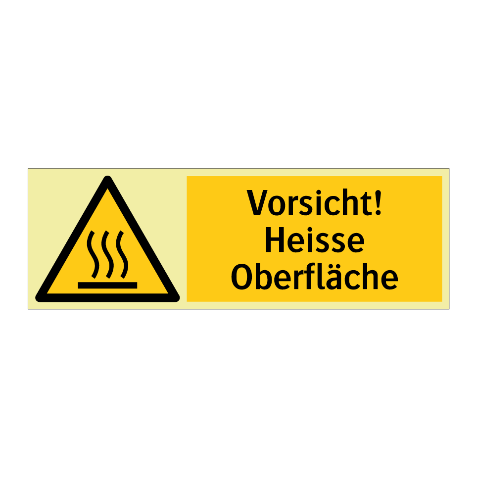 Vorsicht! Heisse Oberfläche