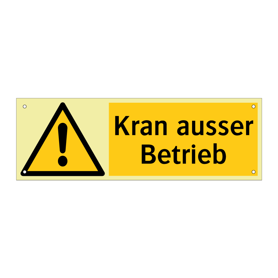 Kran ausser Betrieb