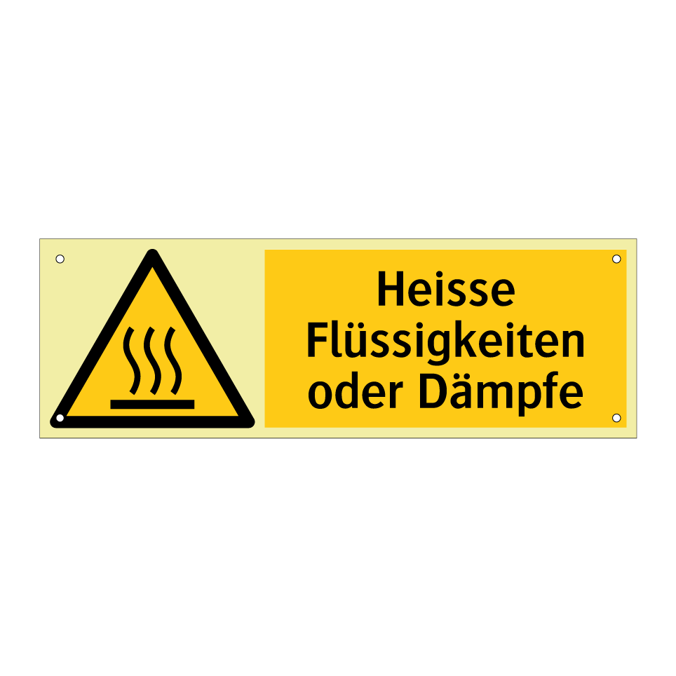 Heisse Flüssigkeiten oder Dämpfe