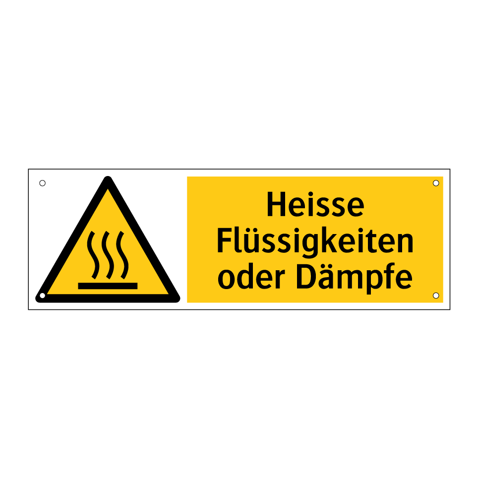 Heisse Flüssigkeiten oder Dämpfe