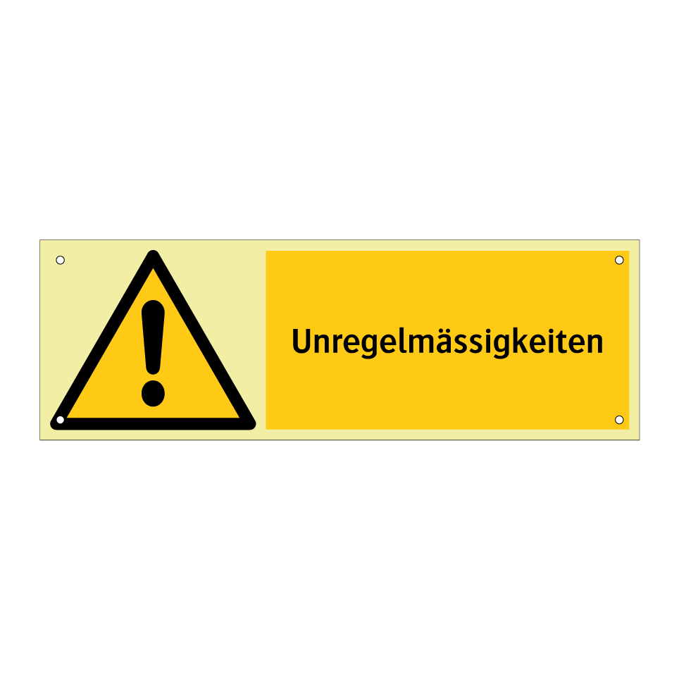 Unregelmässigkeiten