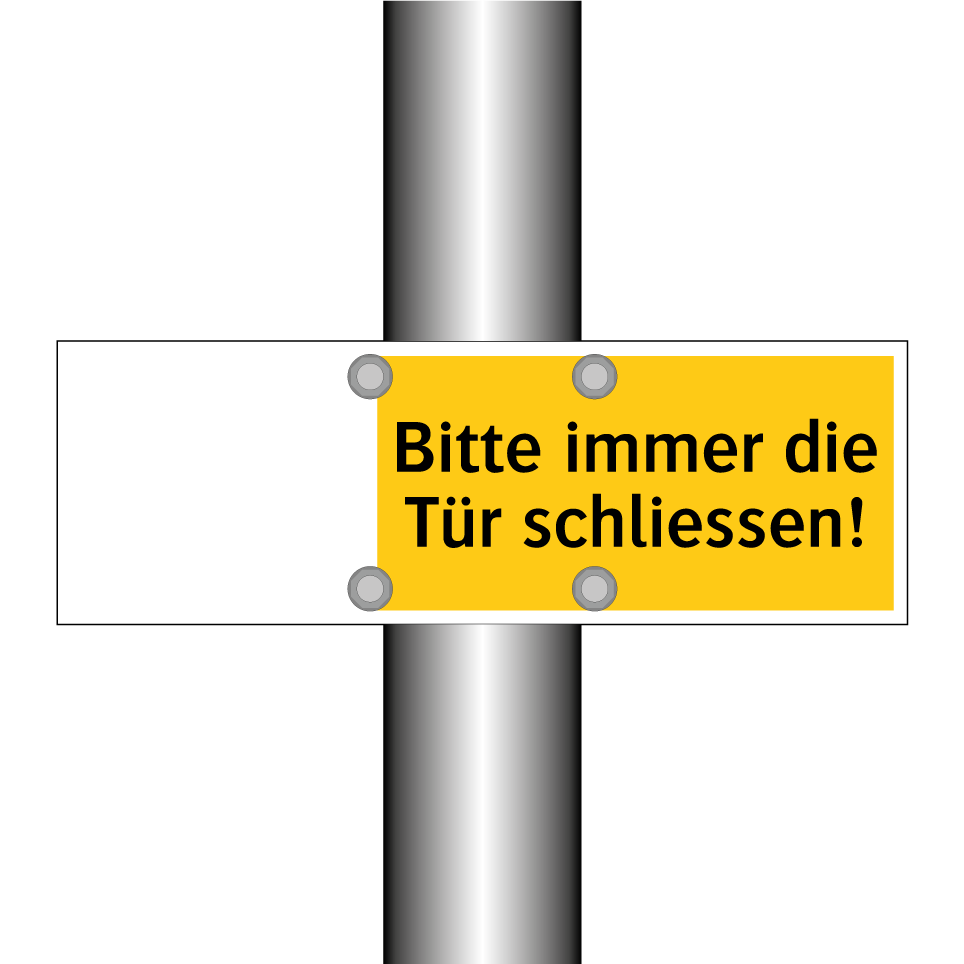 Bitte immer die Tür schliessen!