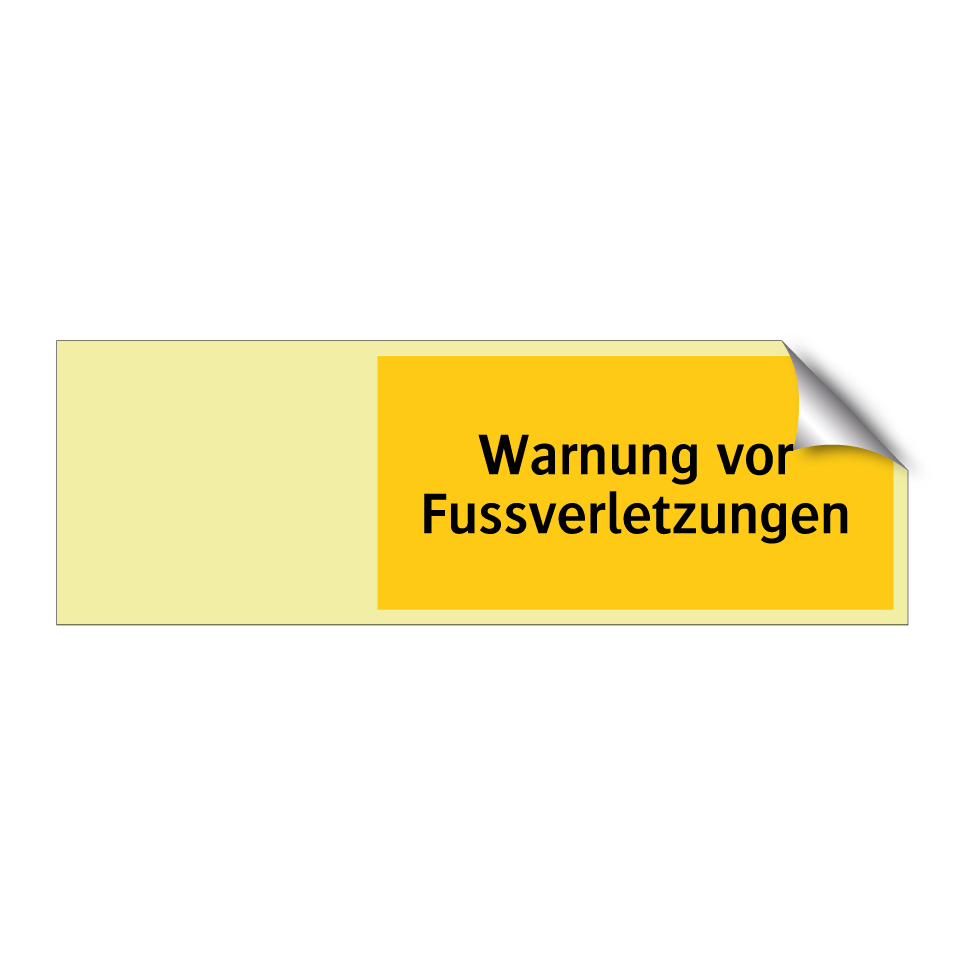 Warnung vor Fussverletzungen