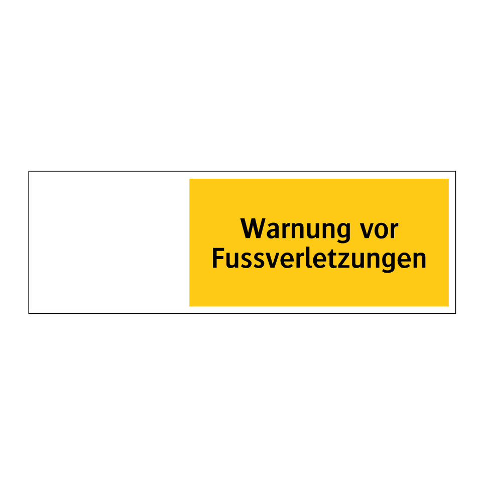 Warnung vor Fussverletzungen