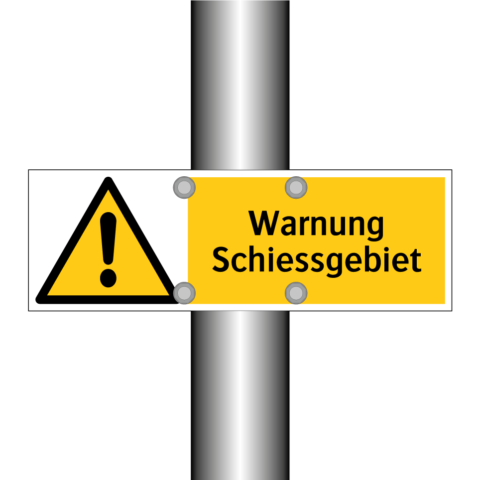 Warnung Schiessgebiet