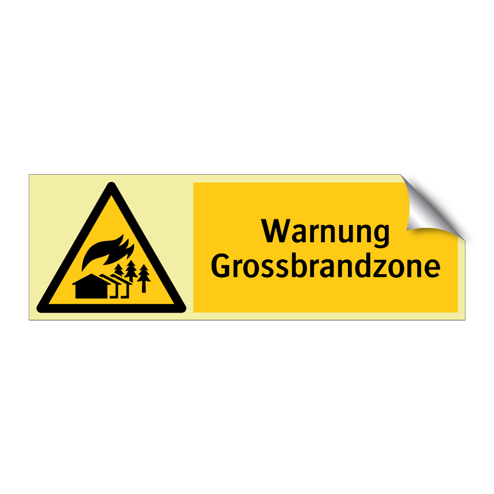 Warnung Grossbrandzone