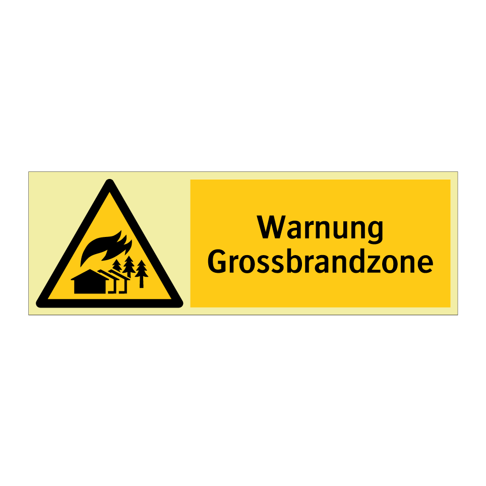 Warnung Grossbrandzone