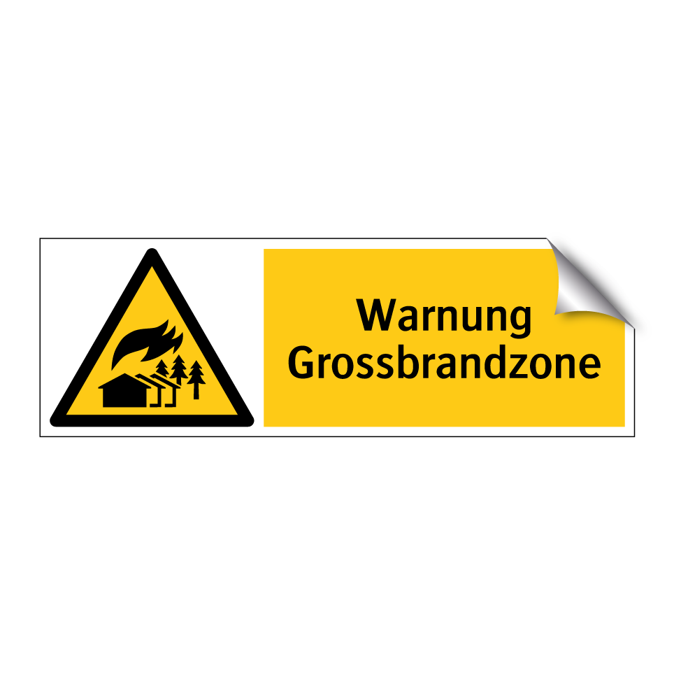 Warnung Grossbrandzone