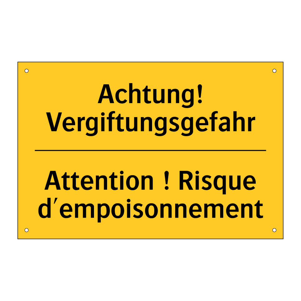 Achtung! Vergiftungsgefahr - Attention ! Risque d'empoisonnement /.../
